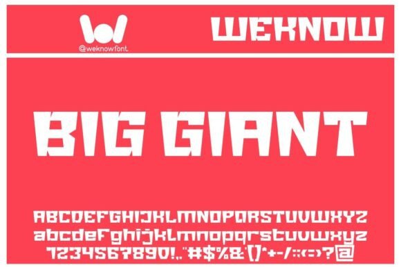 Big Giant: A Bold Font for Strong Branding