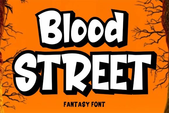 Blood Street: The Bold Halloween Display Font for Spooky Campaigns
