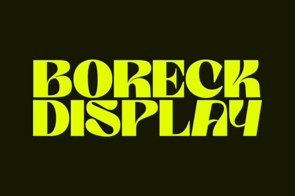 Boreck Display: The Ultimate Contemporary Typeface