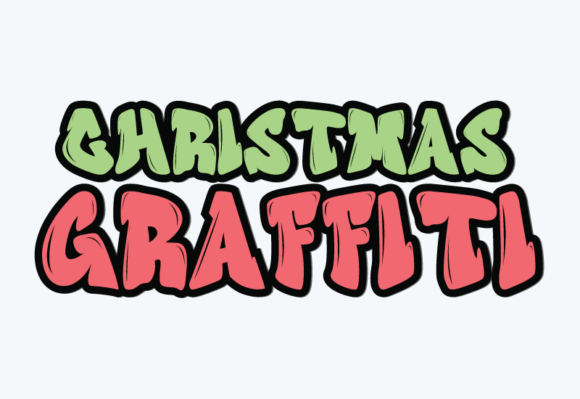 Christmas Graffiti Font for Festive Craft Creations
