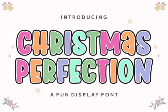 Christmas Perfection Font for Cozy Craft Projects