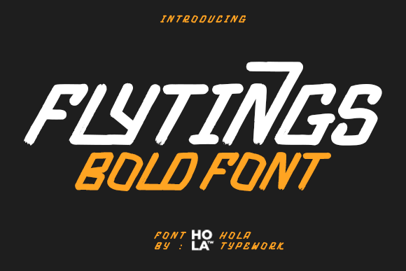 Flytings – A Bold Display Font for High-Impact Web Design