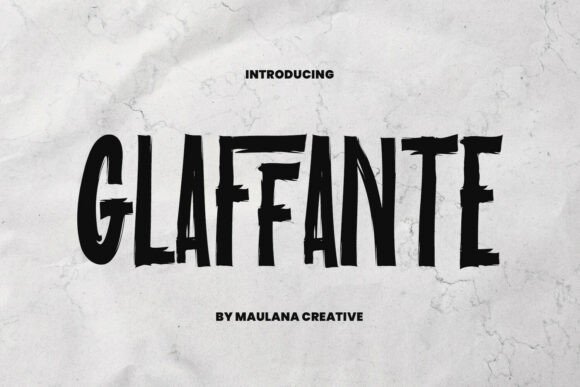 Glaffante: A Bold Display Font for High-Impact Branding