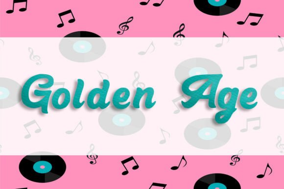 Golden Age: The Ultimate Retro Display Font for Handmade Crafts