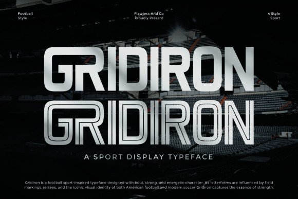 Gridiron: A Bold Font for Business Branding
