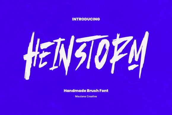 Heinstorm: The Bold Brush Typeface for High-Impact Campaigns