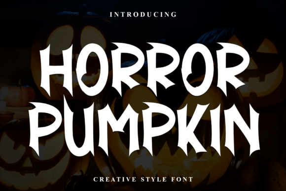 Horror Pumpkin Font for Handmade Creations and Display Needs