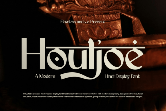 Houljoe: A Bold Hindi-Inspired Display Font for Editorial Design