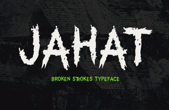 Jahat: A Dark Energy Typeface for Bold Editorial Design