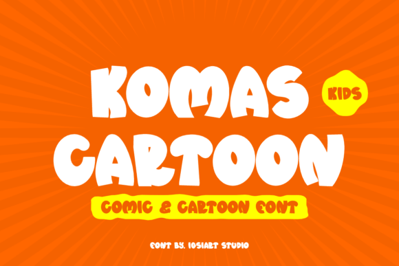 Komas Cartoon: The Bold Display Typeface for High-Energy Web Design