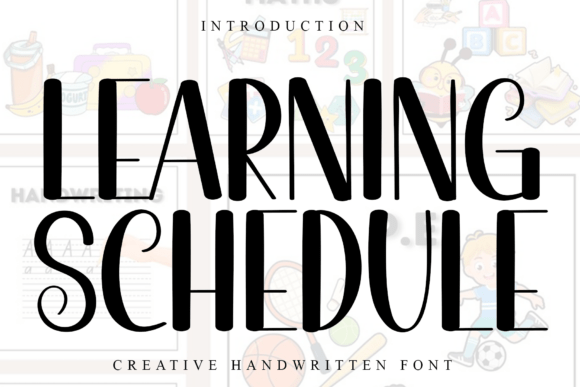 Learning Schedule: The Festive Typeface for Holiday Editorial Design