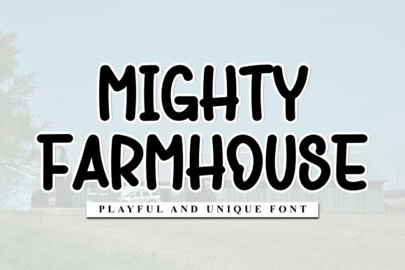 Mighty Farmhouse: A Stylish Display Font for Modern Web Design