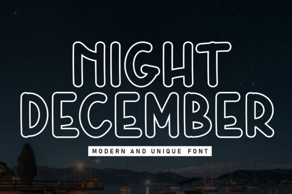 Night December: A Modern Display Typeface for Editorial Design