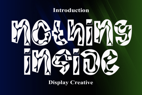 Nothing Inside Typeface for Modern Web Design and Digital Branding