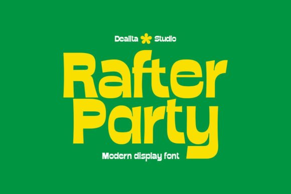 Rafter Party Font for Bold Branding and Modern Design