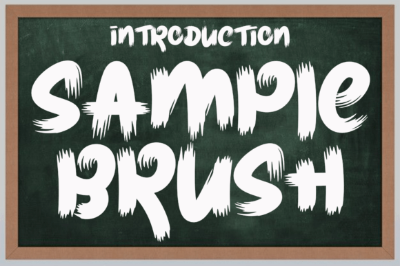 Sample Brush: A Bold Display Typeface for Creative Makers