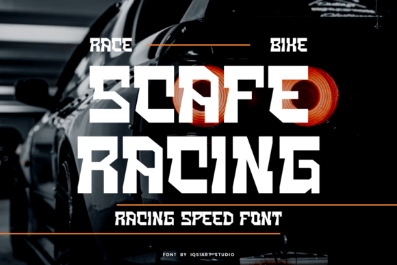 Scafe Racing Font for Bold Branding and Professional Design