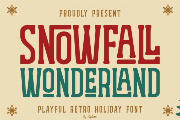 Snowfall Wonderland: The Perfect Display Font for Festive Editorial Design