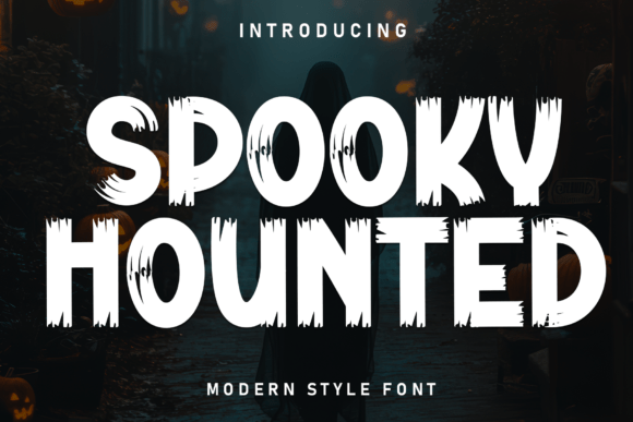 Spooky Hounted: The Ultimate Horror Display Font for Crafters