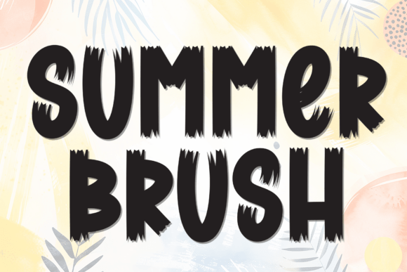 Summer Brush: A Bold Display Font for Summer-Inspired Creations