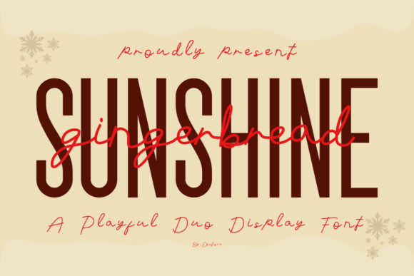 Sunshine Gingerbread Font for Warmth and Charm