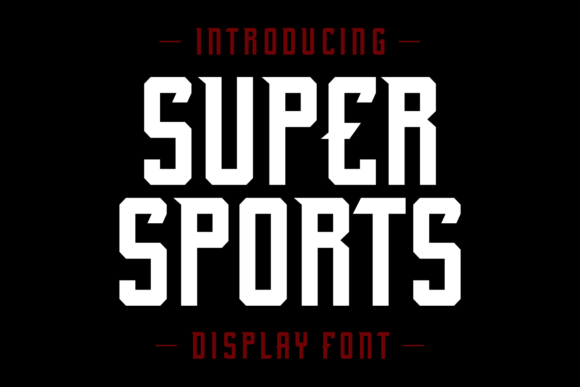Super Sports Typeface for Dynamic Branding and Labels
