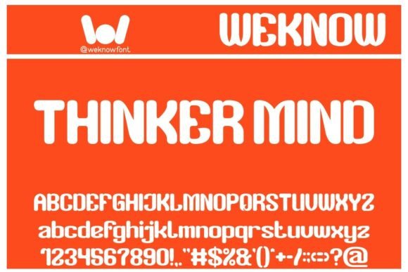 Thinker Mind: The Retro Display Font for Bold Brand Identity