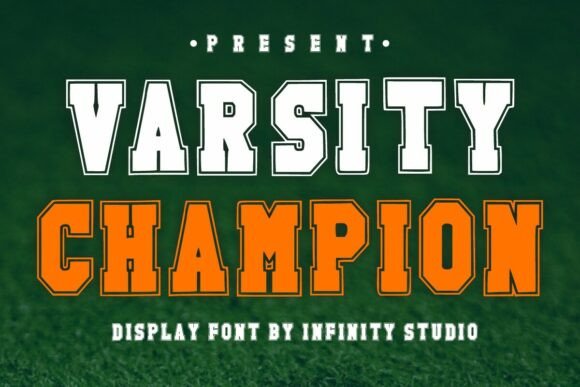 Varsity Champion: The Bold Typeface for Energetic Brand Identity