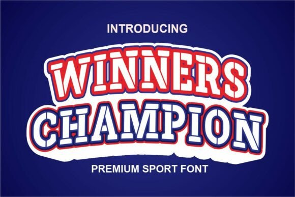 Winners Champion Font for Bold Digital Branding